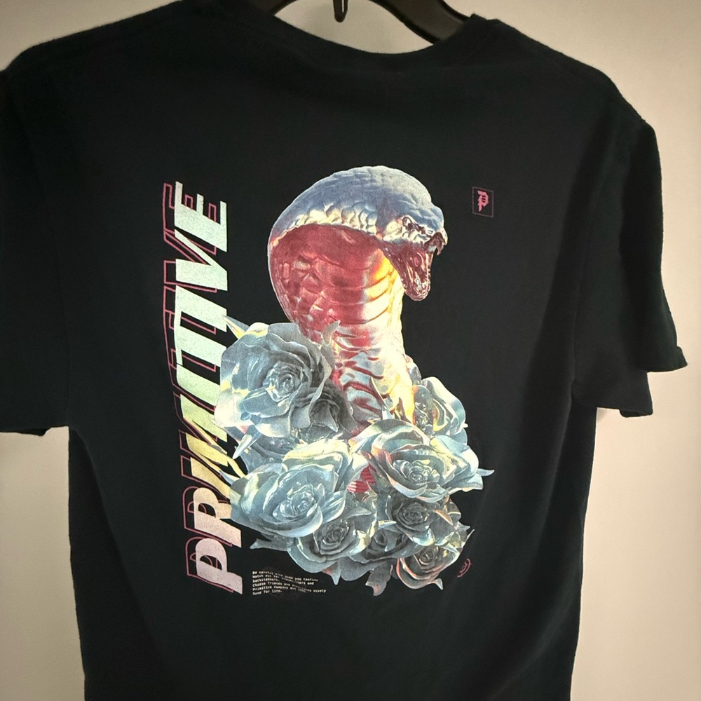 Rare Primitive Skateboards Snake and Roses Graphic Tee